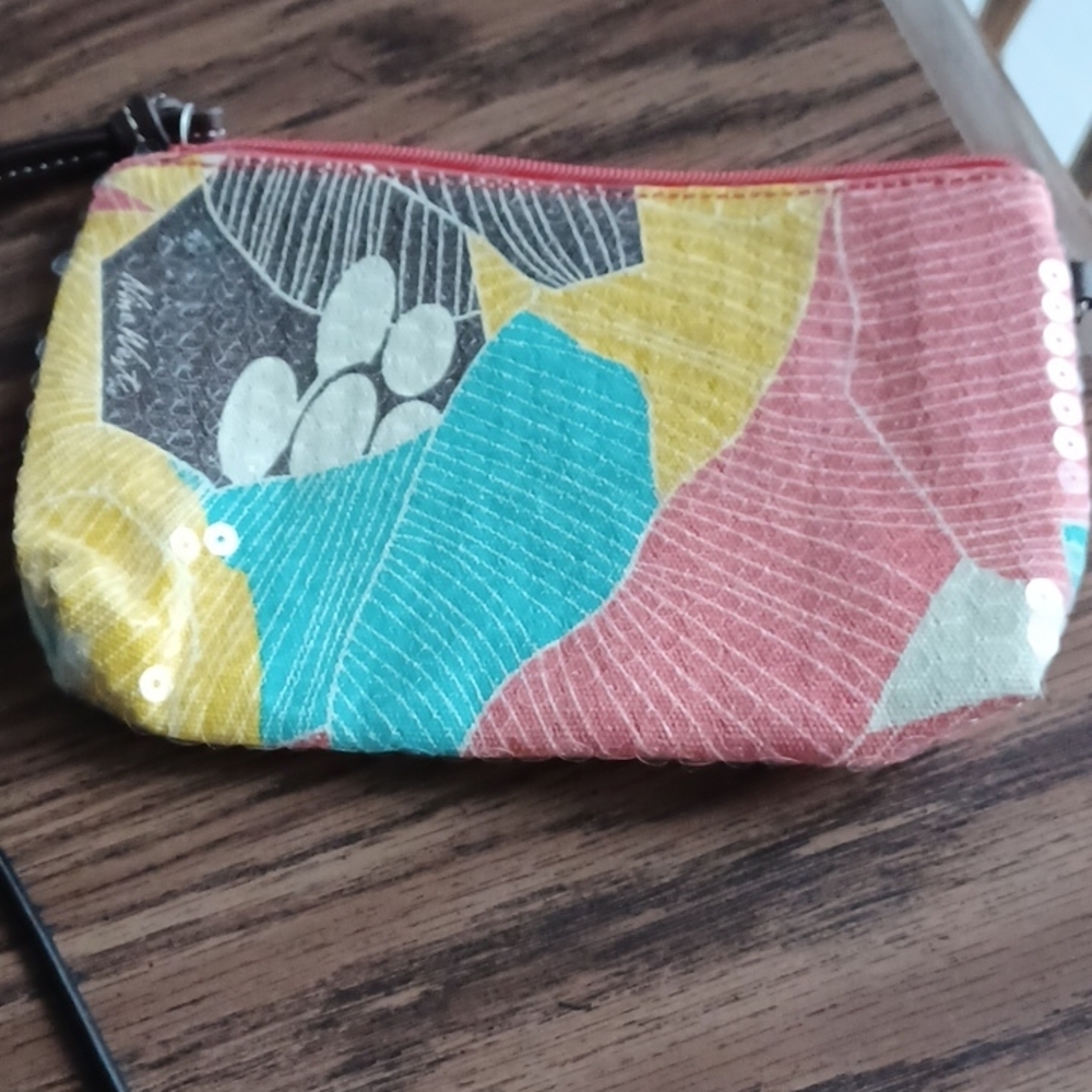 Nine West sequin makeup bag